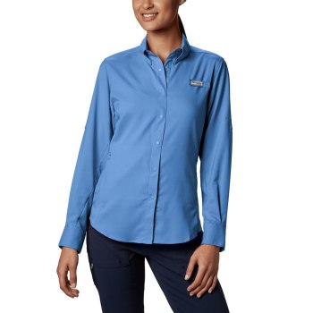 Columbia Ženske Košulje - PFG Tamiami II Long Sleeve Bijele | UMFP-46928